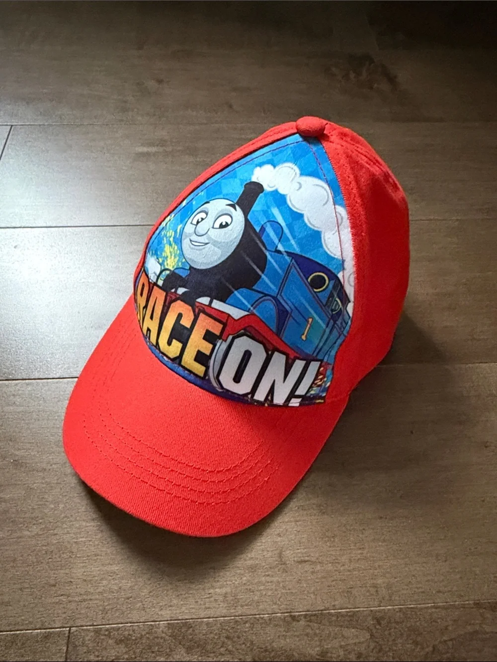 Thomas & Friends Red Cap with Blue Train Panel